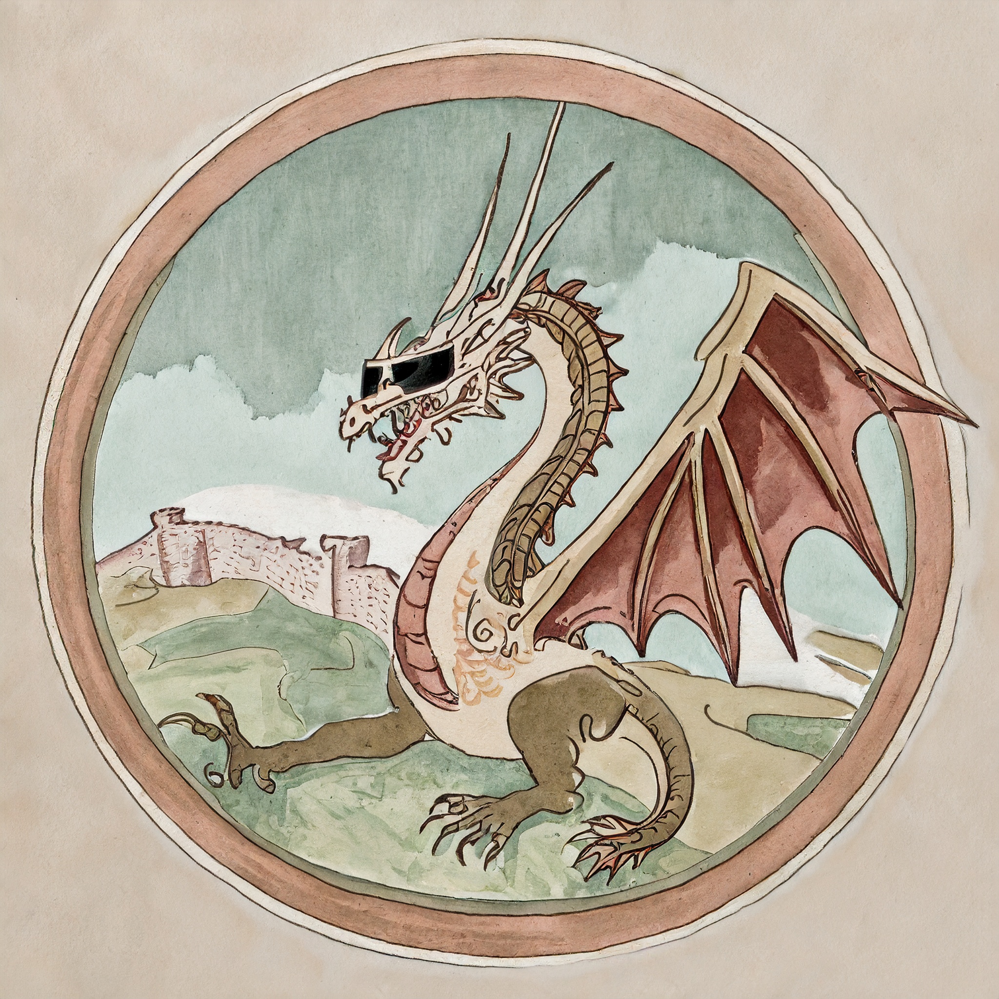 Cool Ass Dragn' With Sunglasses